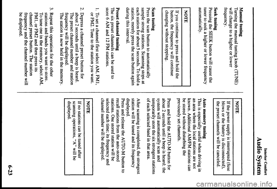 MAZDA MODEL PROTÉGÉ 2000  Owners Manual (in English) 