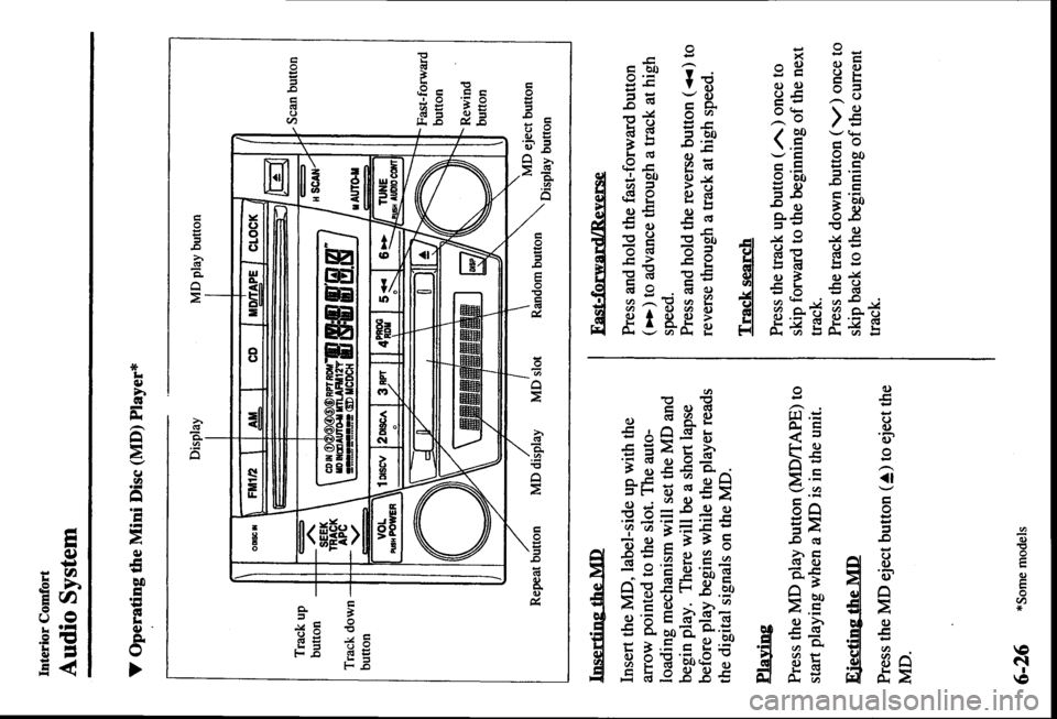 MAZDA MODEL PROTÉGÉ 2000  Owners Manual (in English) 