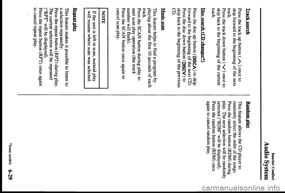 MAZDA MODEL PROTÉGÉ 2000  Owners Manual (in English) 