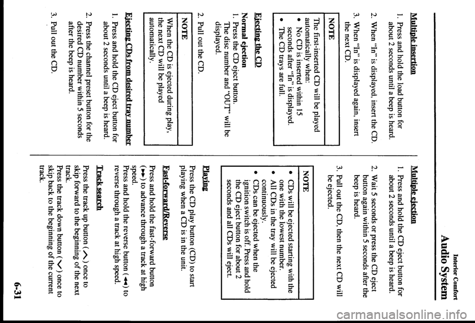 MAZDA MODEL PROTÉGÉ 2000  Owners Manual (in English) 