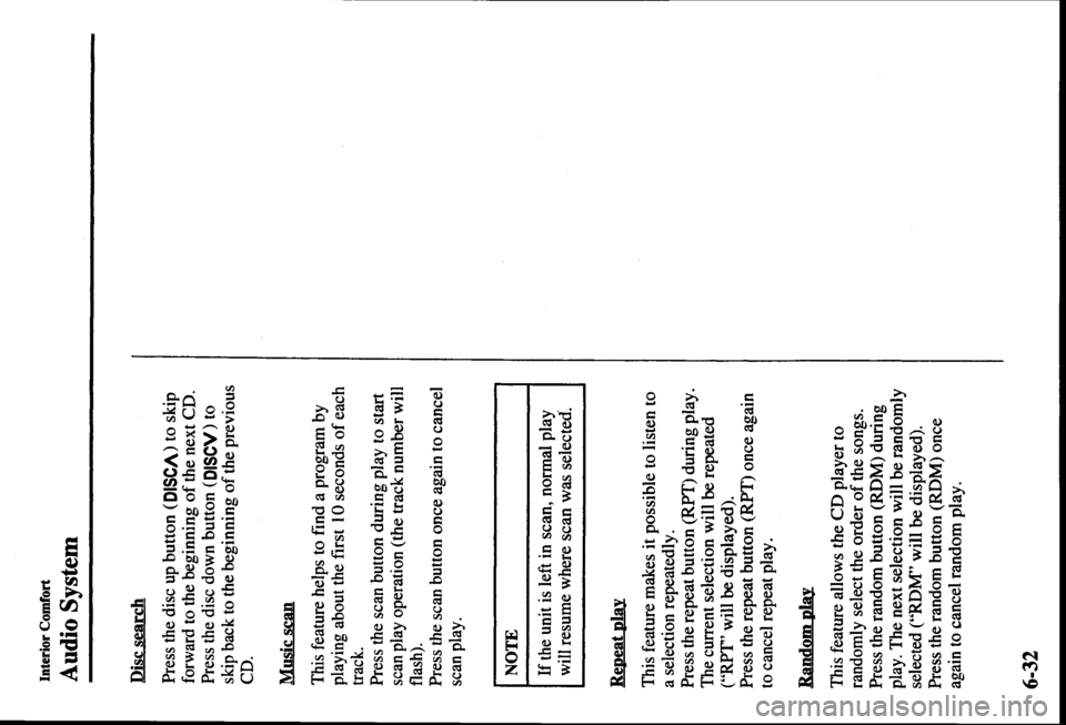MAZDA MODEL PROTÉGÉ 2000  Owners Manual (in English) 