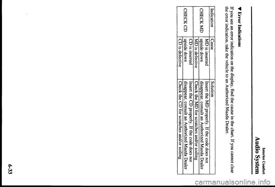 MAZDA MODEL PROTÉGÉ 2000  Owners Manual (in English) 