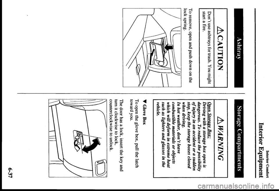 MAZDA MODEL PROTÉGÉ 2000  Owners Manual (in English) 