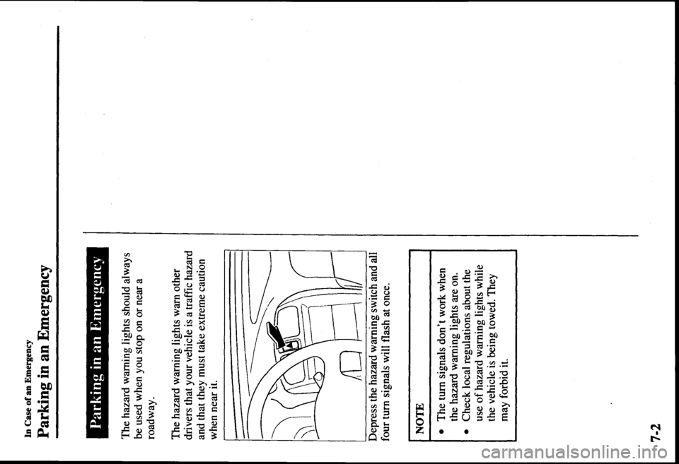 MAZDA MODEL PROTÉGÉ 2000  Owners Manual (in English) 