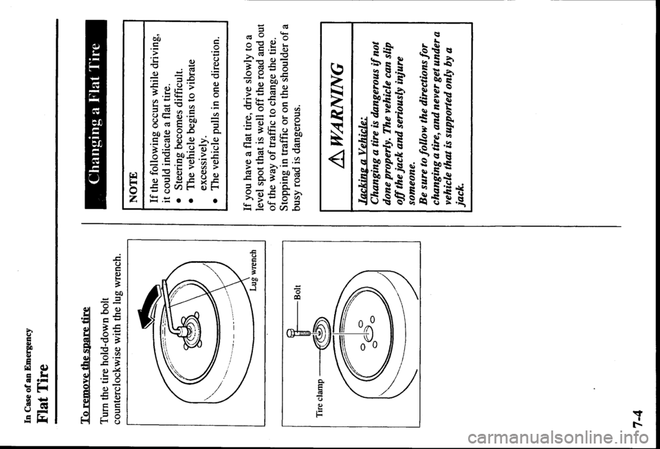 MAZDA MODEL PROTÉGÉ 2000  Owners Manual (in English) 