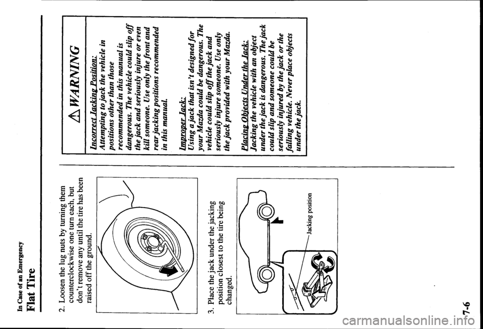 MAZDA MODEL PROTÉGÉ 2000  Owners Manual (in English) 
