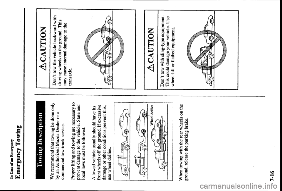 MAZDA MODEL PROTÉGÉ 2000  Owners Manual (in English) 