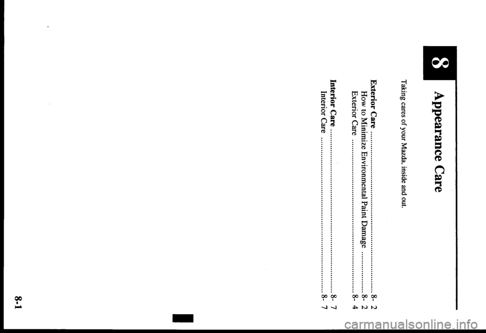 MAZDA MODEL PROTÉGÉ 2000  Owners Manual (in English) 