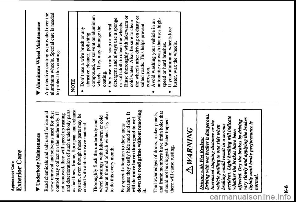 MAZDA MODEL PROTÉGÉ 2000  Owners Manual (in English) 