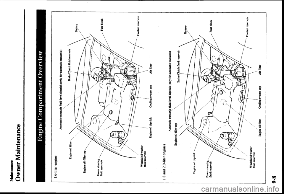 MAZDA MODEL PROTÉGÉ 2000  Owners Manual (in English) 