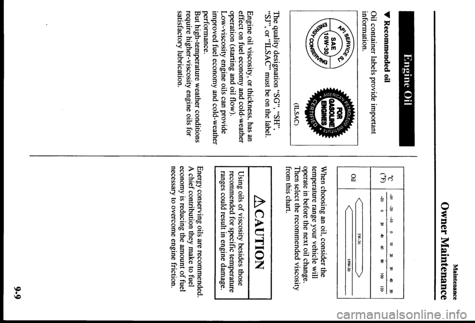 MAZDA MODEL PROTÉGÉ 2000  Owners Manual (in English) 