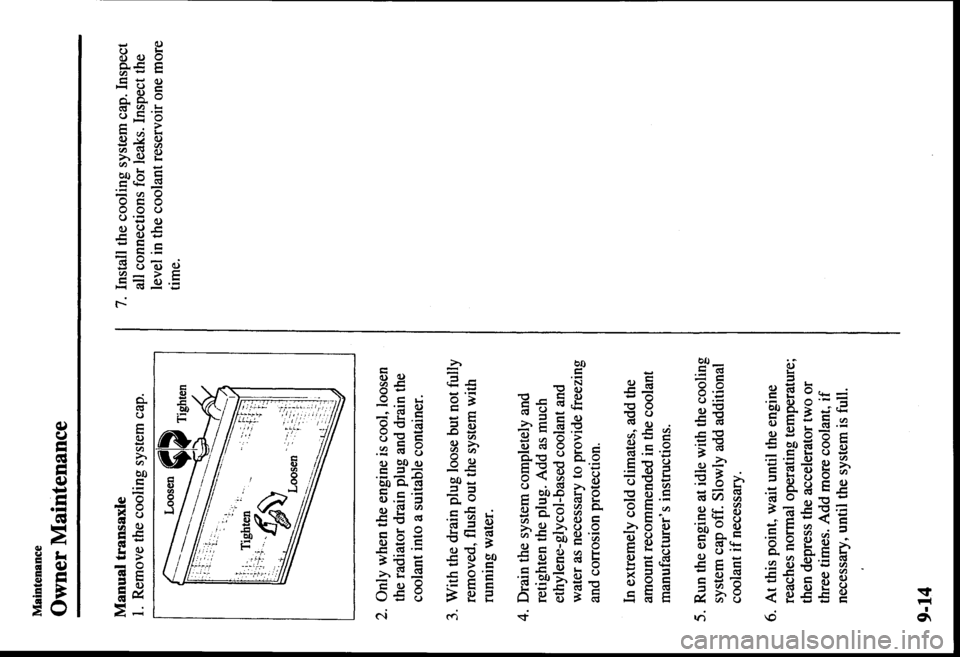 MAZDA MODEL PROTÉGÉ 2000  Owners Manual (in English) 