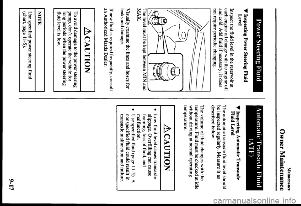 MAZDA MODEL PROTÉGÉ 2000  Owners Manual (in English) 