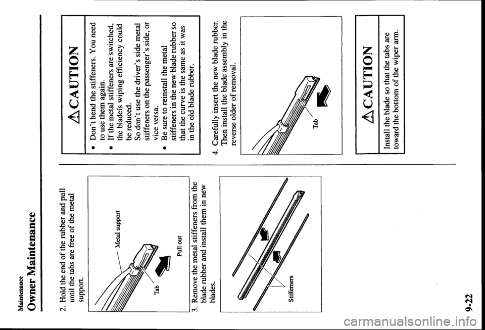 MAZDA MODEL PROTÉGÉ 2000  Owners Manual (in English) 