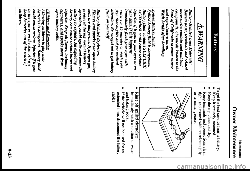 MAZDA MODEL PROTÉGÉ 2000  Owners Manual (in English) 