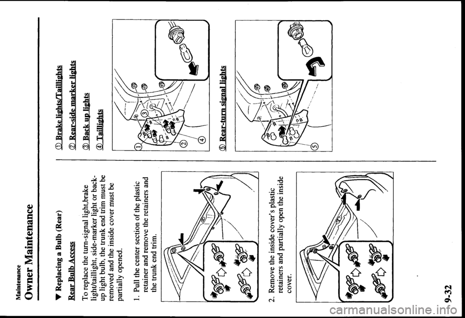 MAZDA MODEL PROTÉGÉ 2000  Owners Manual (in English) 