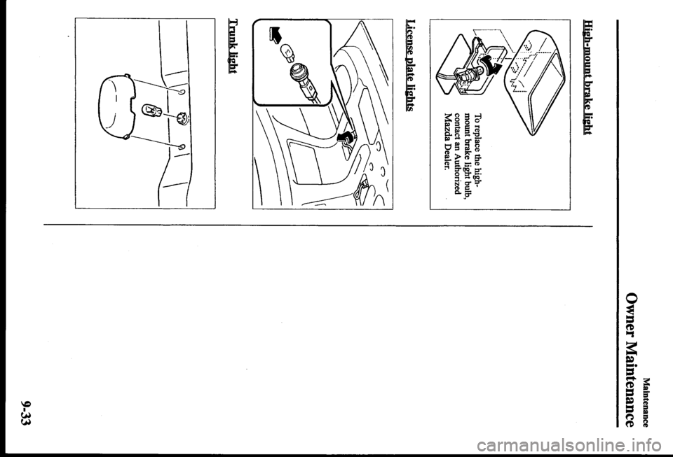 MAZDA MODEL PROTÉGÉ 2000  Owners Manual (in English) 