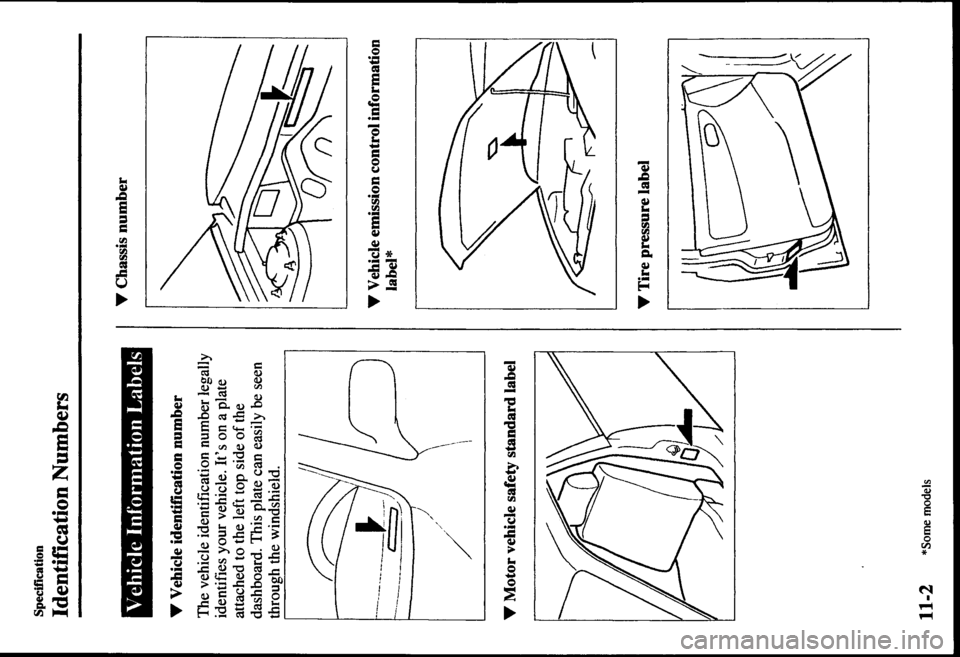 MAZDA MODEL PROTÉGÉ 2000  Owners Manual (in English) 