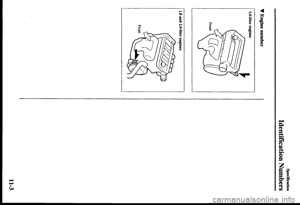 MAZDA MODEL PROTÉGÉ 2000  Owners Manual (in English) 