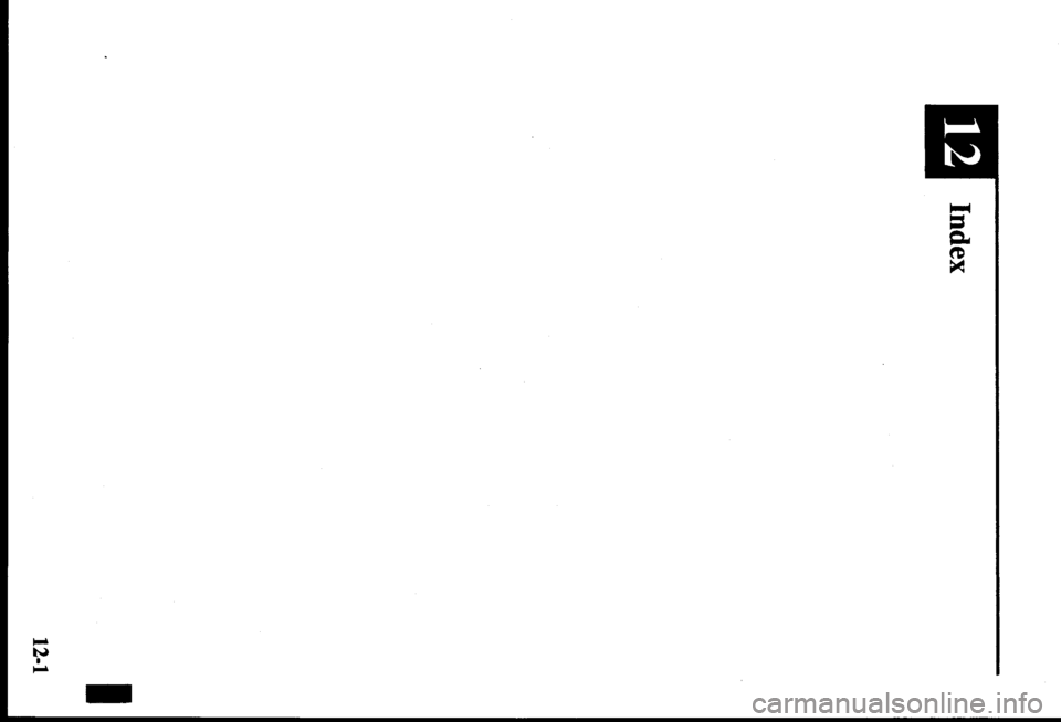 MAZDA MODEL PROTÉGÉ 2000  Owners Manual (in English) 