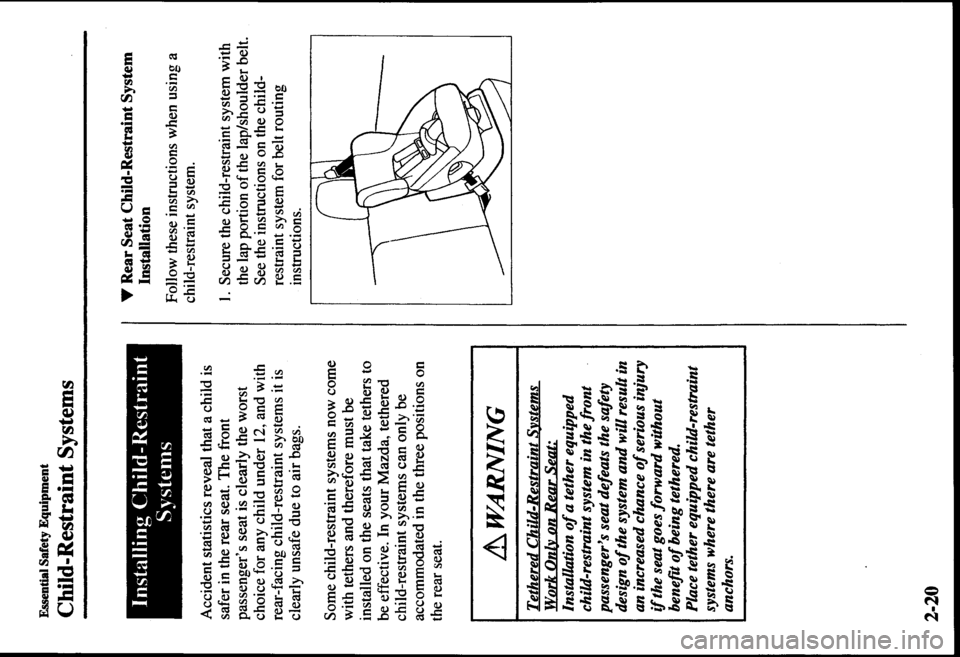 MAZDA MODEL PROTÉGÉ 2000  Owners Manual (in English) 