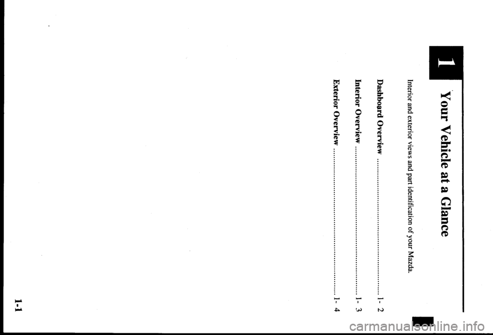 MAZDA MODEL PROTÉGÉ 2000  Owners Manual (in English) 