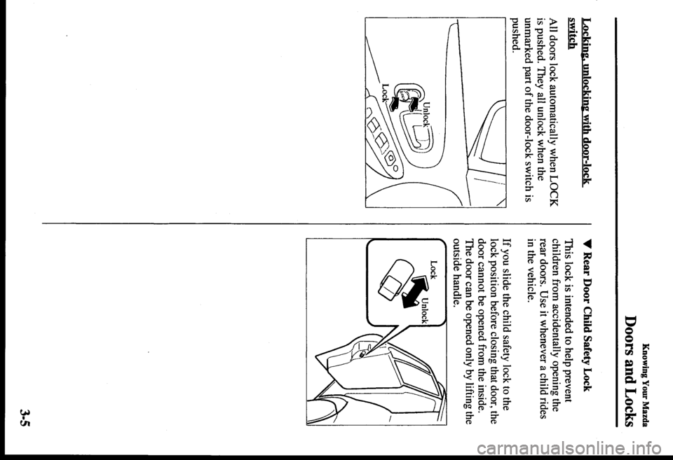 MAZDA MODEL PROTÉGÉ 2000  Owners Manual (in English) 