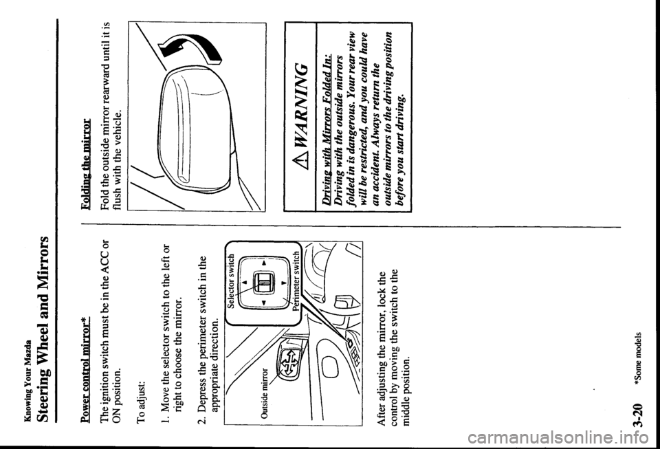 MAZDA MODEL PROTÉGÉ 2000  Owners Manual (in English) 