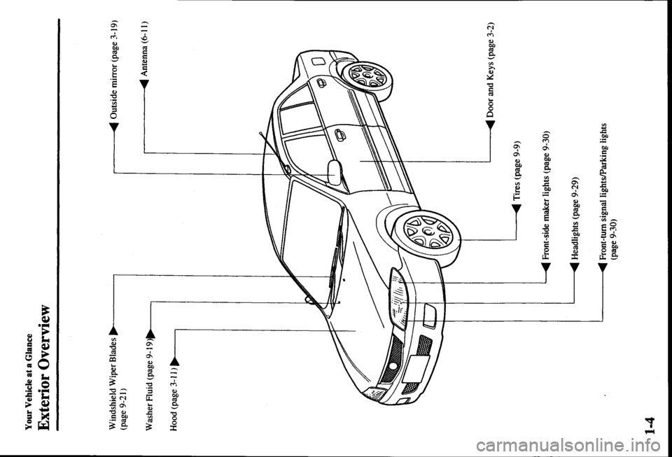 MAZDA MODEL PROTÉGÉ 2000  Owners Manual (in English) 