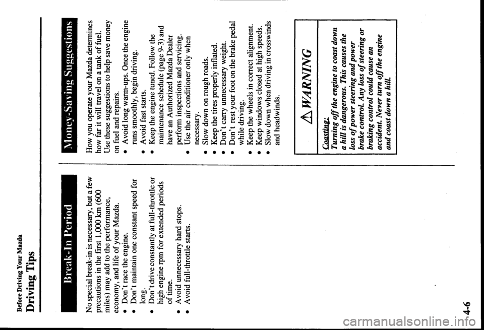 MAZDA MODEL PROTÉGÉ 2000  Owners Manual (in English) 