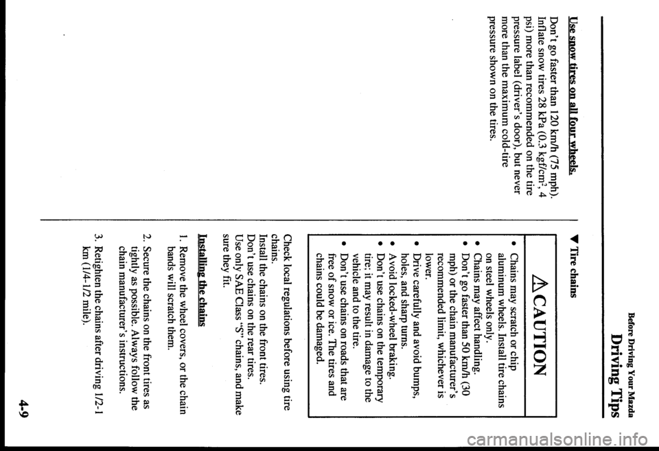 MAZDA MODEL PROTÉGÉ 2000  Owners Manual (in English) 