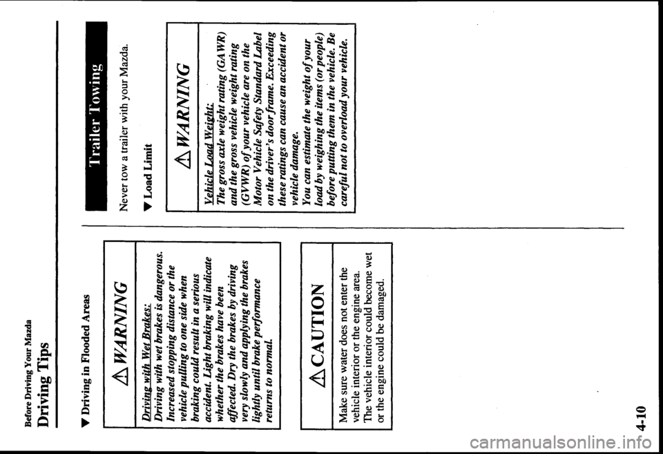 MAZDA MODEL PROTÉGÉ 2000  Owners Manual (in English) 