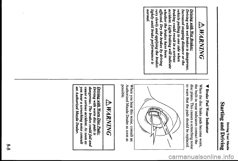 MAZDA MODEL PROTÉGÉ 2000  Owners Manual (in English) 