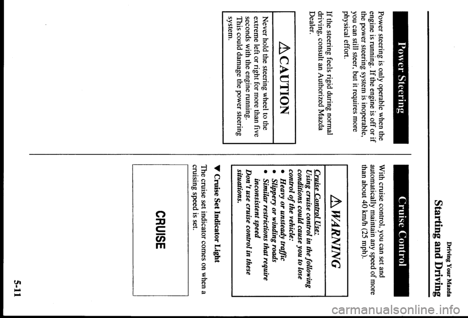 MAZDA MODEL PROTÉGÉ 2000  Owners Manual (in English) 