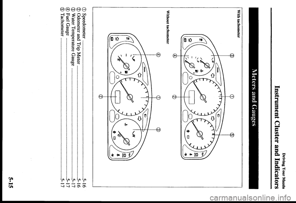 MAZDA MODEL PROTÉGÉ 2000  Owners Manual (in English) 