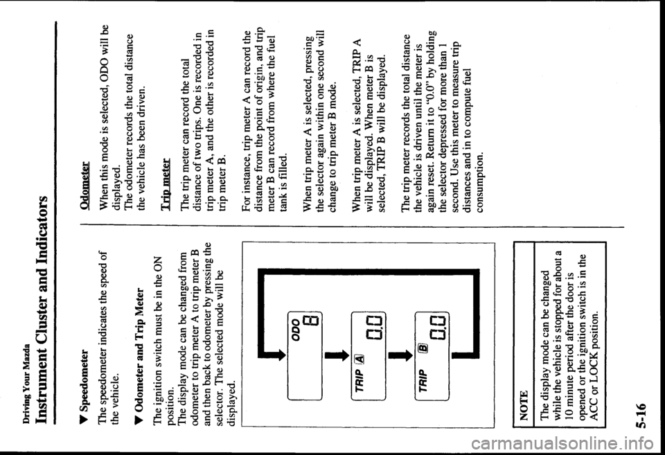 MAZDA MODEL PROTÉGÉ 2000  Owners Manual (in English) 