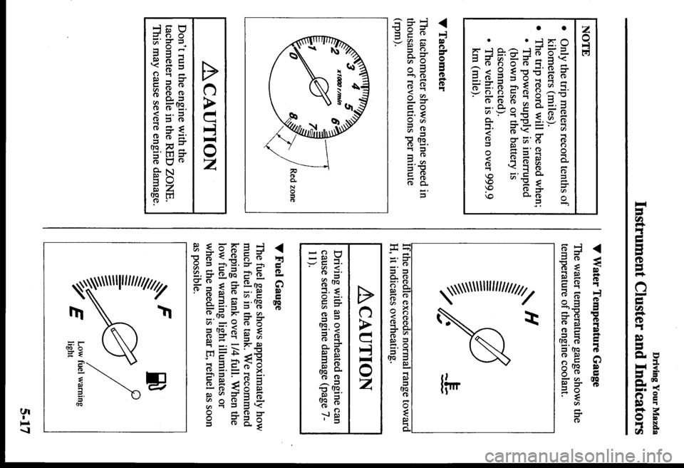 MAZDA MODEL PROTÉGÉ 2000  Owners Manual (in English) 