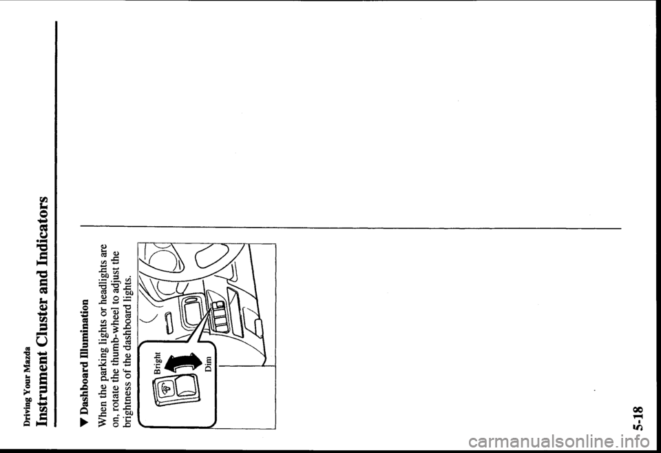 MAZDA MODEL PROTÉGÉ 2000  Owners Manual (in English) 