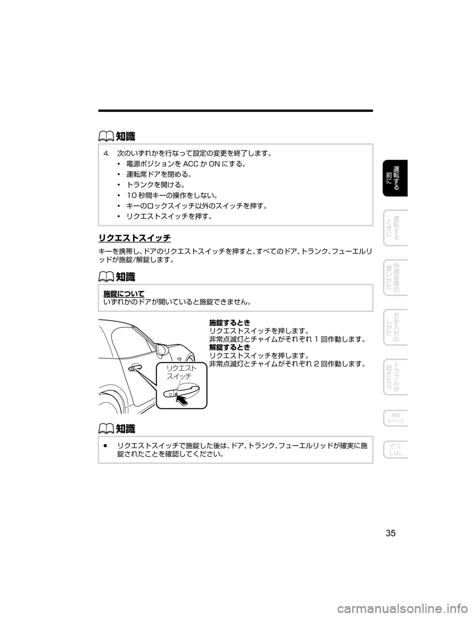 MAZDA MODEL ROADSTER 2018  取扱説明書 (ロードスター) (in Japanese) ŒÝ
  