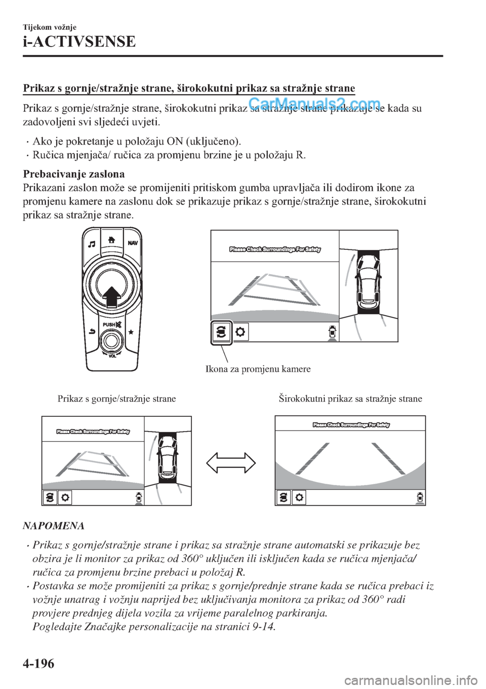MAZDA MODEL 2 2019  Upute za uporabu (in Crotian) �3�U�L�N�D�]��V��J�R�U�Q�M�H��V�W�U�D�