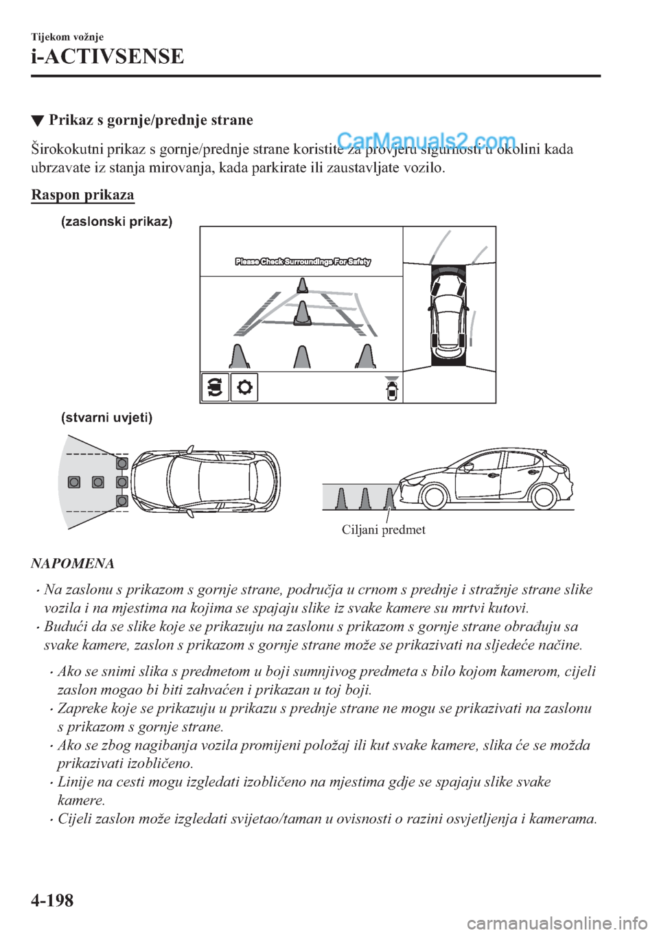MAZDA MODEL 2 2019  Upute za uporabu (in Crotian) ▼�3�U�L�N�D�]��V��J�R�U�Q�M�H��S�U�H�G�Q�M�H��V�W�U�D�Q�H
�