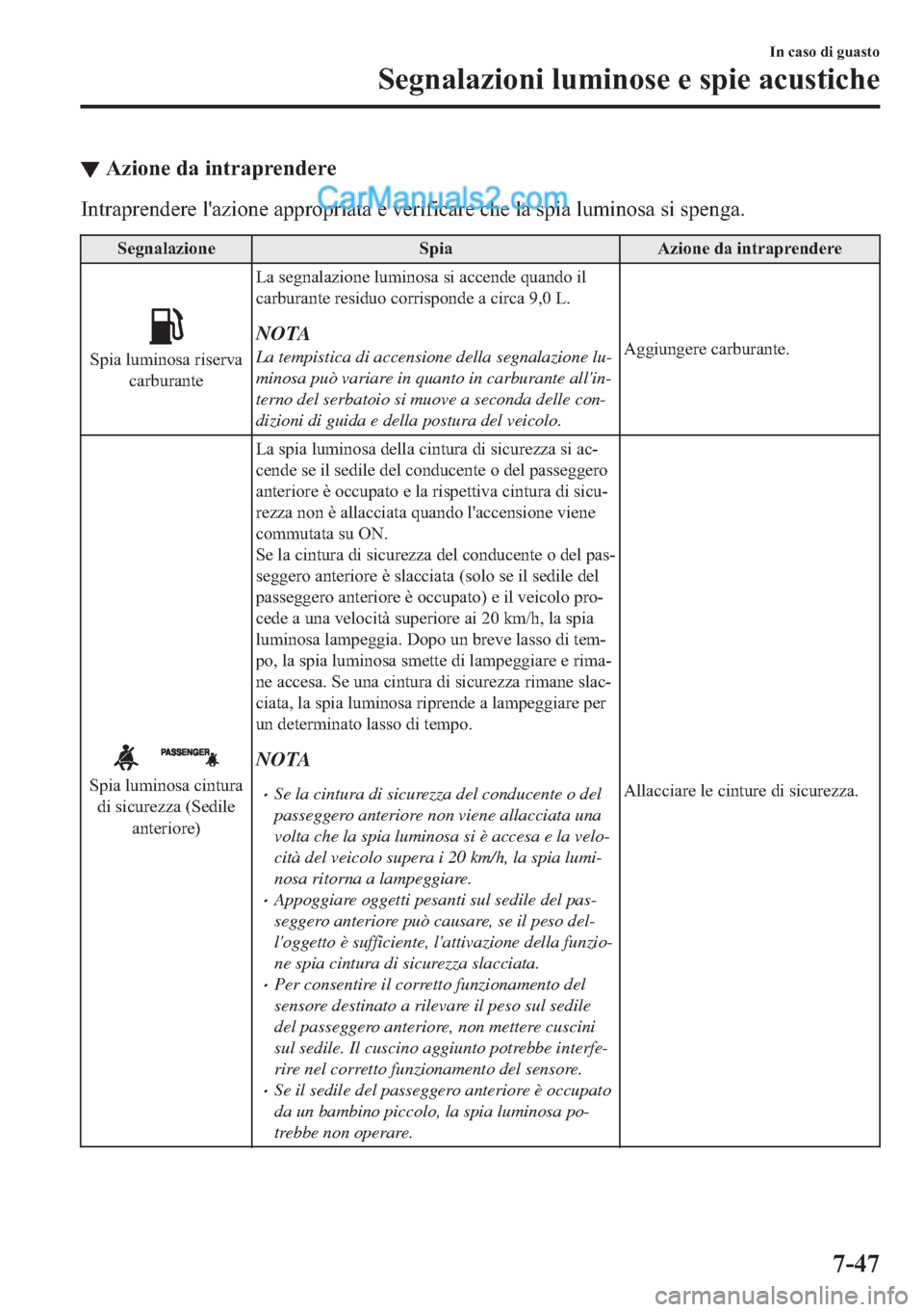 MAZDA MODEL 2 2019  Manuale del proprietario (in Italian) ▼�$�]�L�R�Q�H��G�D��L�Q�W�U�D�S�U�H�Q�G�H�U�H
�,�Q�W�U�D�S�U�H�Q�G�H�U�H��O�
�D�]�L�R�Q�H��D�S�S�U�R�S�U�L�D�W�D��H��Y�H�U�L�I�L�F�D�U�H��F�K�H��O�D��V�S�L�D��O�X�P�L�Q�R�V�D��V�L��V�S�H
