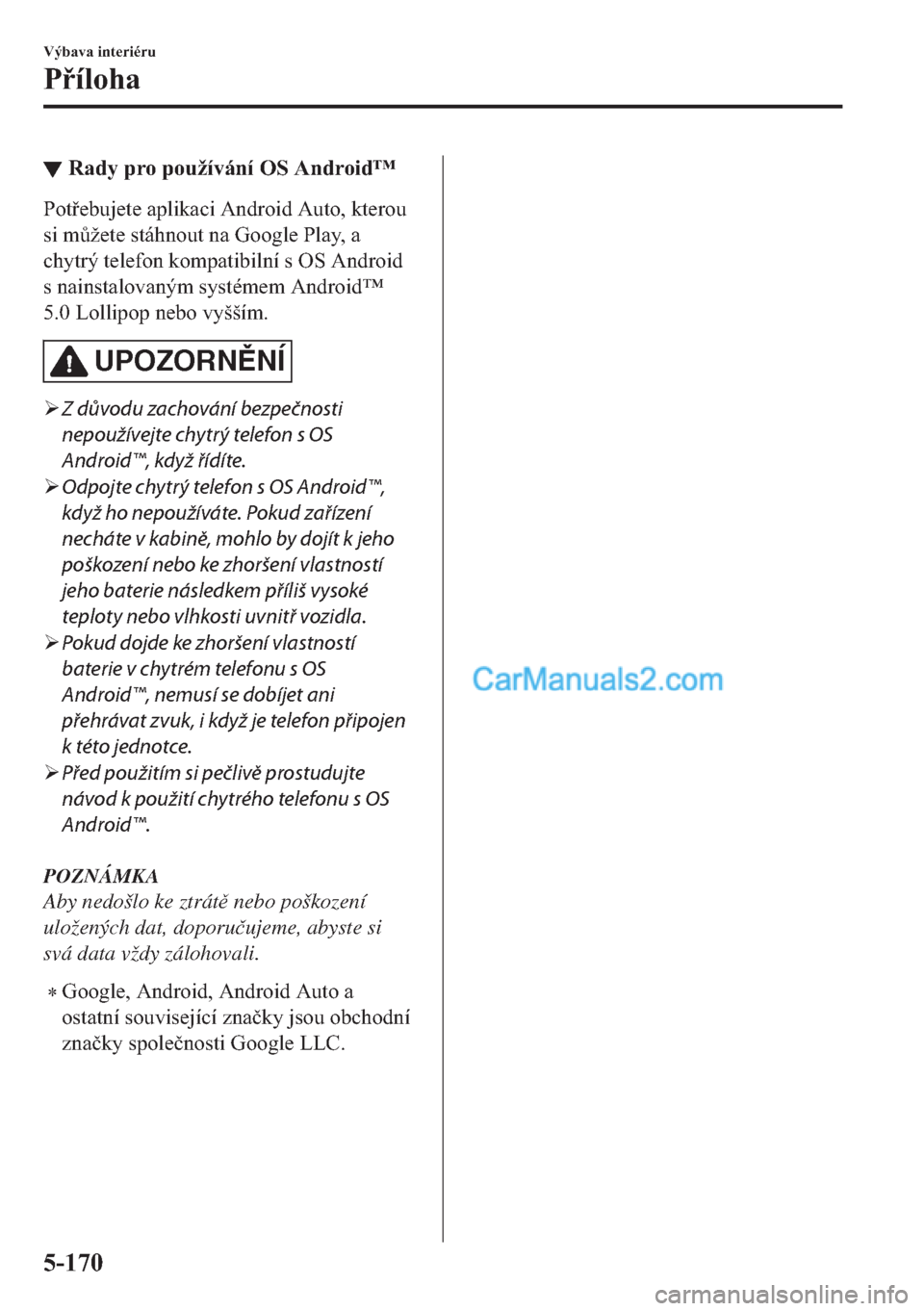 MAZDA MODEL 2 2019  Návod k obsluze (in Czech) ▼�5�D�G�\��S�U�R��S�R�X�