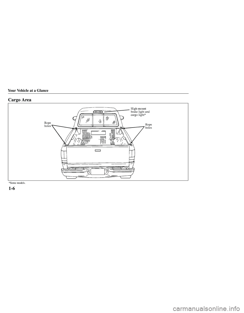 MAZDA MODEL B3000 4WD 2001  Owners Manual 