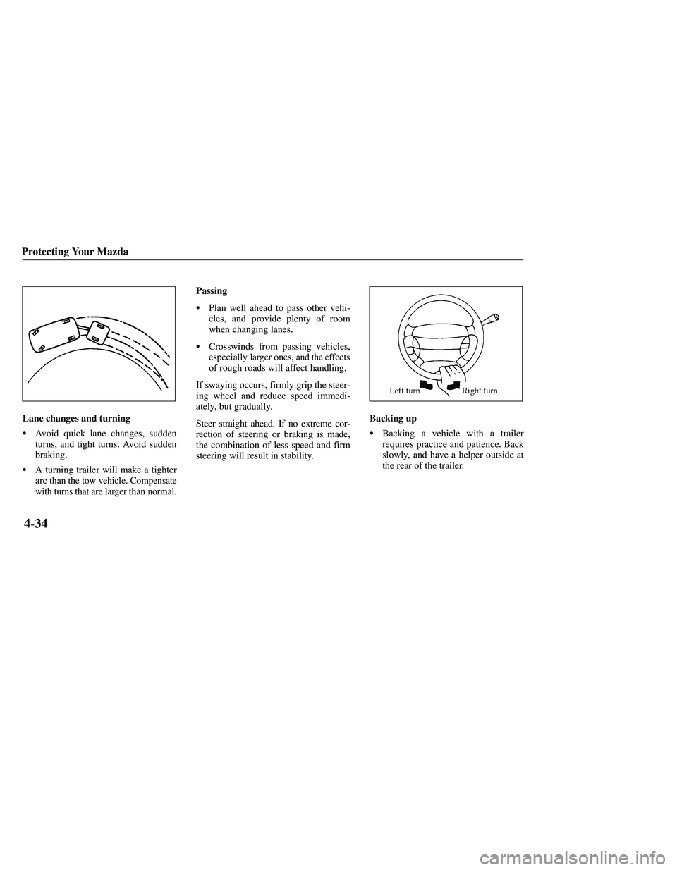 MAZDA MODEL B3000 4WD 2001  Owners Manual 