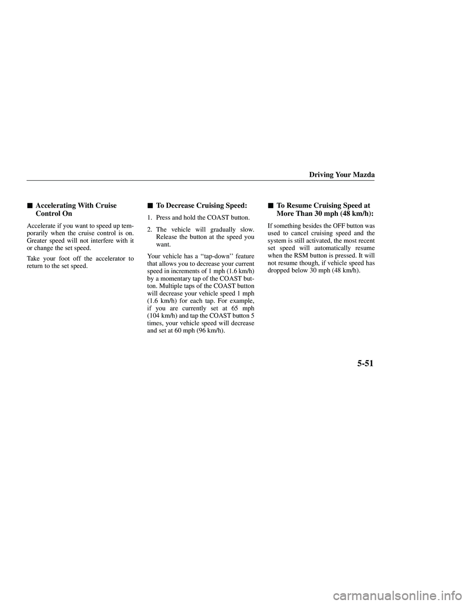MAZDA MODEL B3000 4WD 2001  Owners Manual 