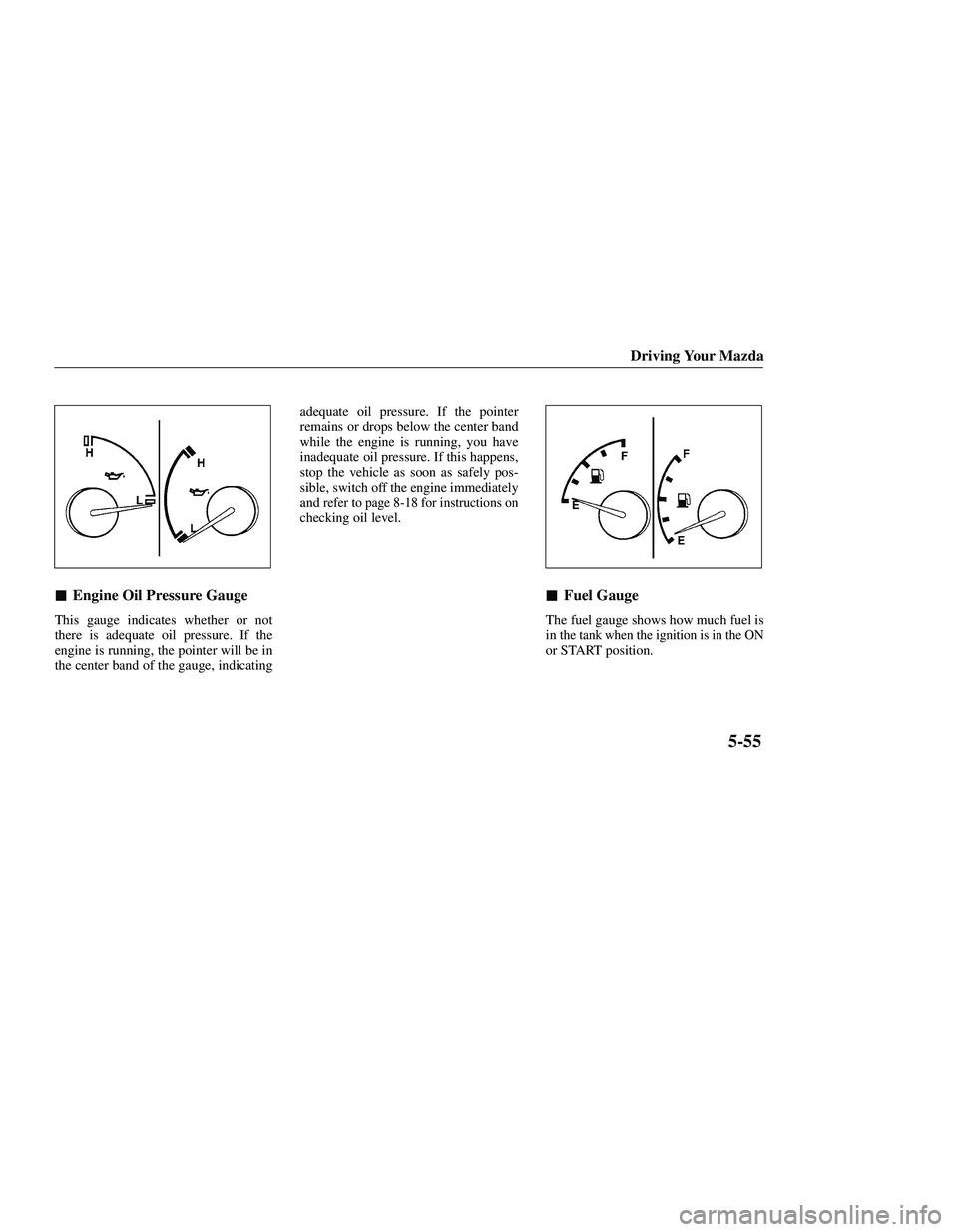 MAZDA MODEL B3000 4WD 2001  Owners Manual 