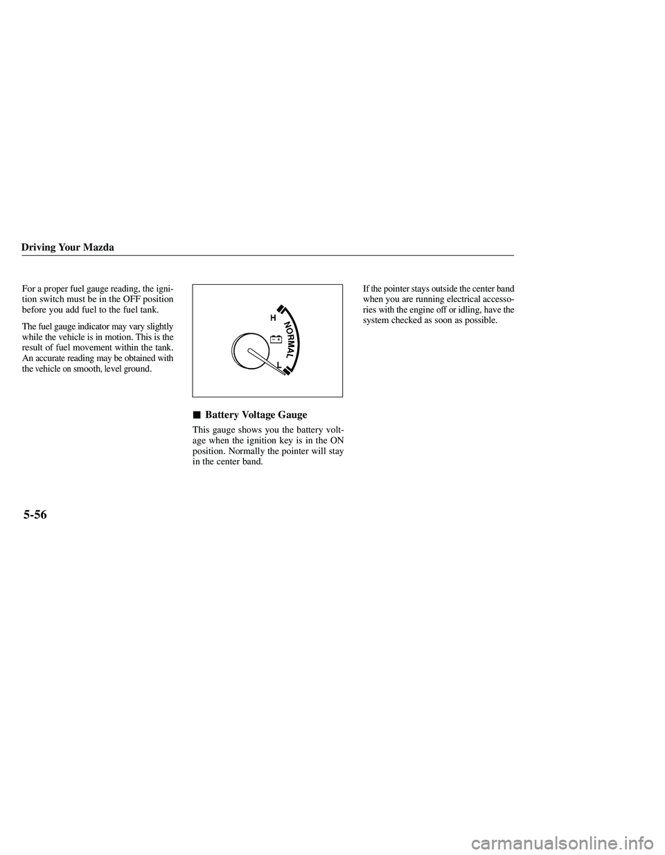 MAZDA MODEL B3000 4WD 2001  Owners Manual 