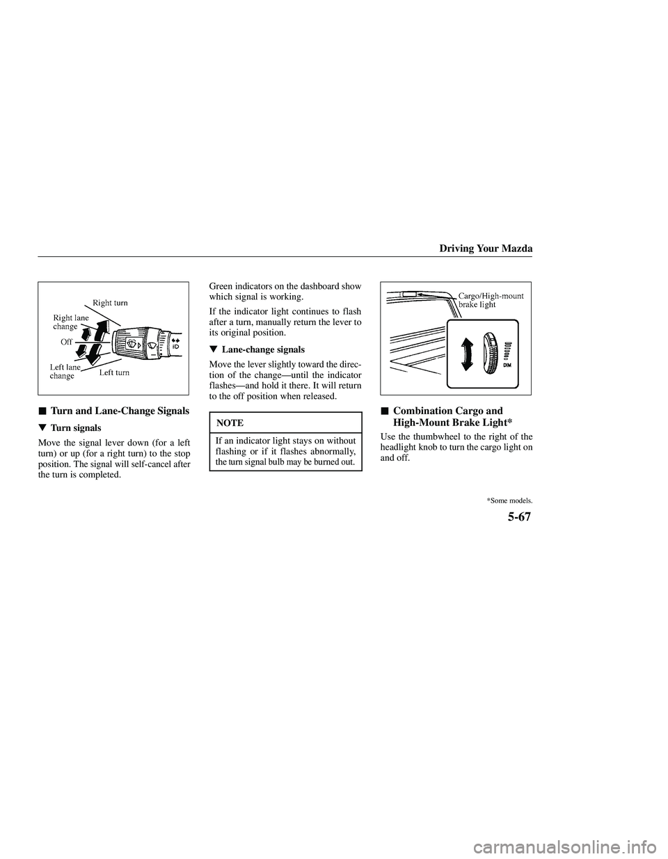 MAZDA MODEL B3000 4WD 2001  Owners Manual 