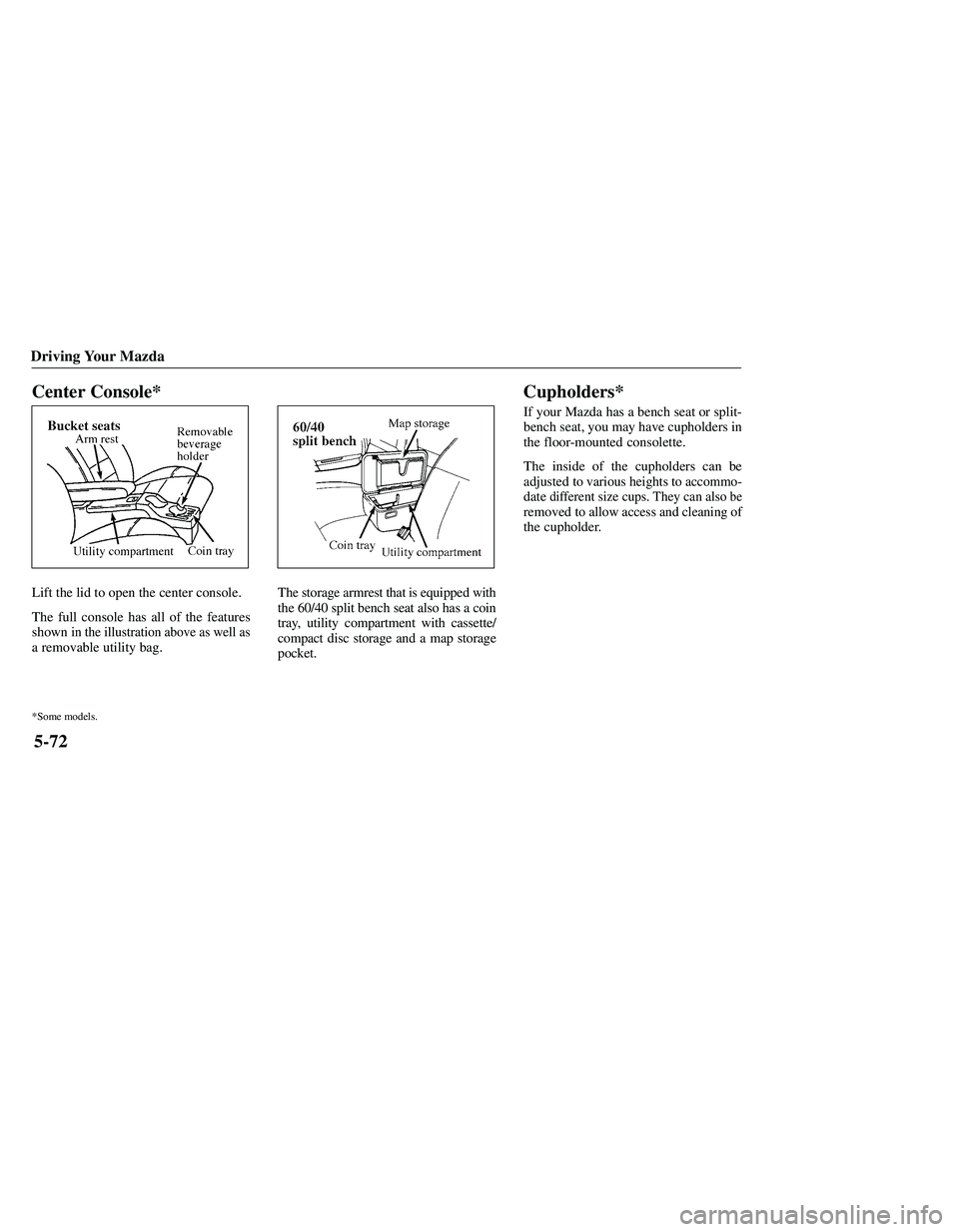 MAZDA MODEL B3000 4WD 2001  Owners Manual 